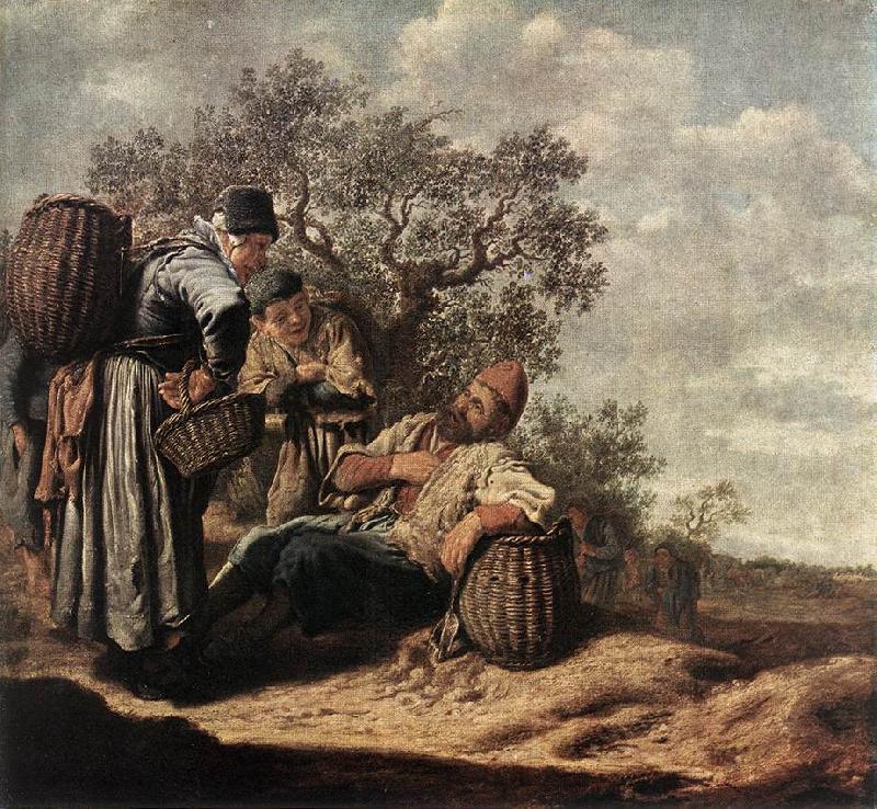 MOLYN, Pieter de Landscape with Conversing Peasants sg oil painting image
